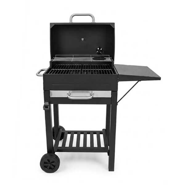 BBQ GRILL WITH 2 WHEELS BLACK W89XD43XH91CM | NS444071 - Image 
