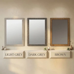RECTANGULAR WALL MIRROR W30XD60CM ASSORTED FRAME COLORS | NVL5813118 - Image 