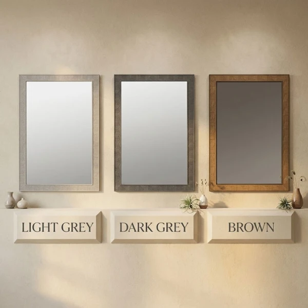 RECTANGULAR WALL MIRROR W30XD60CM ASSORTED FRAME COLORS | NVL5813118 - Image 