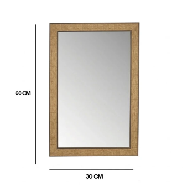 RECTANGULAR WALL MIRROR W30XD60CM ASSORTED FRAME COLORS | NVL5813118 - Image 