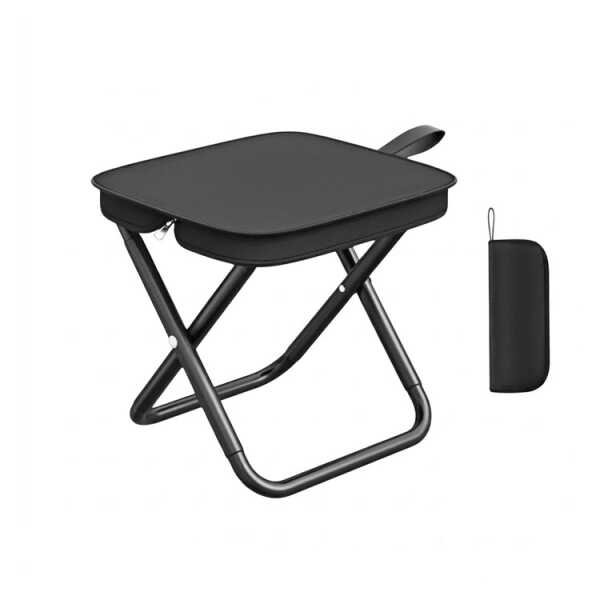 MINI PORTABLE FOLDING CAMPING STOOL W/ STORAGE POUCH | NVO-0376 - Image 