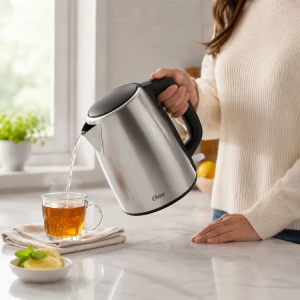 OSTER 1.7 L ELECTRIC KETTLE STAINLESS STEEL | OST-BVSTKT673SS-13 - Image 