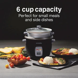 PROCTOR SILEX 6 CUP RICE COOKER & STEAMER | PS-37510MN - Image 