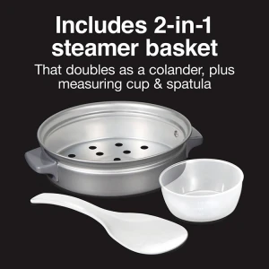 PROCTOR SILEX 6 CUP RICE COOKER & STEAMER | PS-37510MN - Image 
