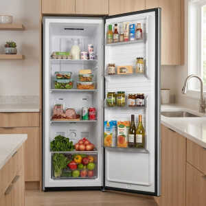 SANKEY 12 CUFT/305L CONVERTIBLE UPRIGHT FREEZER GREY 115V | RFC-1301 - Image 