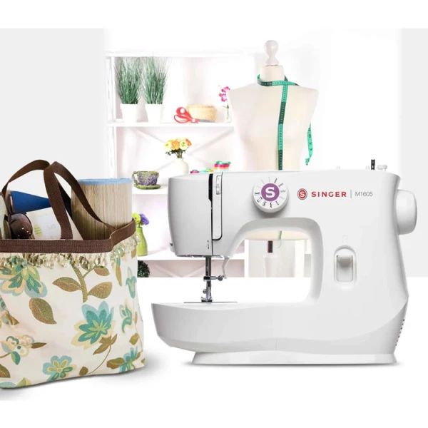 SINGER 6 STITCH SEWING MACHINE | SIN-M1605 - Image 