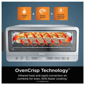 NINJA FLIP 8-IN-1 AIR FRYER & TOASTER OVEN, SS | SP151 - Image 
