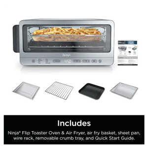 NINJA FLIP 8-IN-1 AIR FRYER & TOASTER OVEN, SS | SP151 - Image 