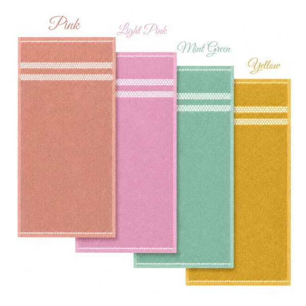 CASA LUX 4PCS COTTON KITCHEN TOWEL SET | STMP-2 - Image 