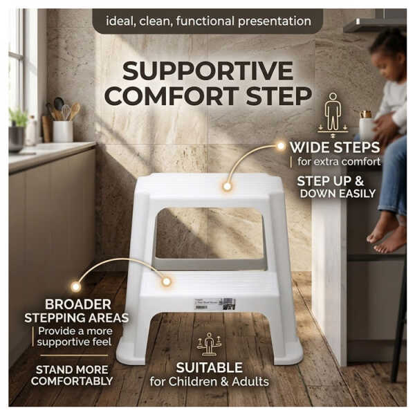 HOMESTAR 2 STEP STOOL LARGE | TG54957 - Image 