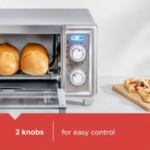 BLACK & DECKER 4 SLICE CONVECTION COUNTER TOP TOASTER OVEN | TO4120-1SDLA - Image 