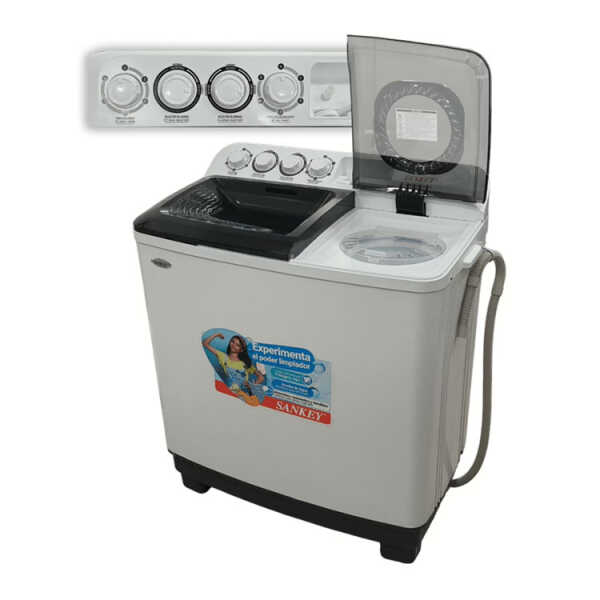 SANKEY 13KG TWIN TUB WASHING MACHINE WHITE 110V | WM-1320PH - Image 