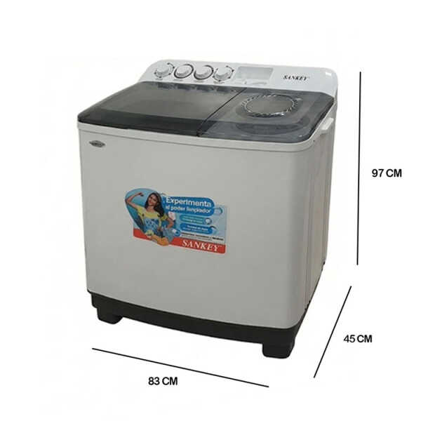 SANKEY 13KG TWIN TUB WASHING MACHINE WHITE 110V | WM-1320PH - Image 
