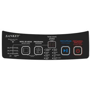 SANKEY 10.8 KG TOP LOAD WASHER W/ IMPELLER BLACK 110V | WM-A1090PS - Image 