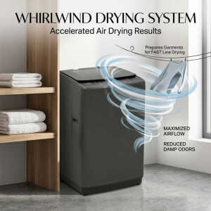 SANKEY 10.8 KG TOP LOAD WASHER W/ IMPELLER BLACK 110V | WM-A1090PS - Image 