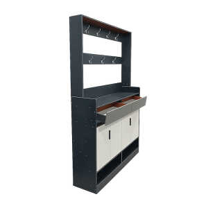 SHOE RACK WITH COAT HANGER & STORAGE CABINET | XG008520 - Image 