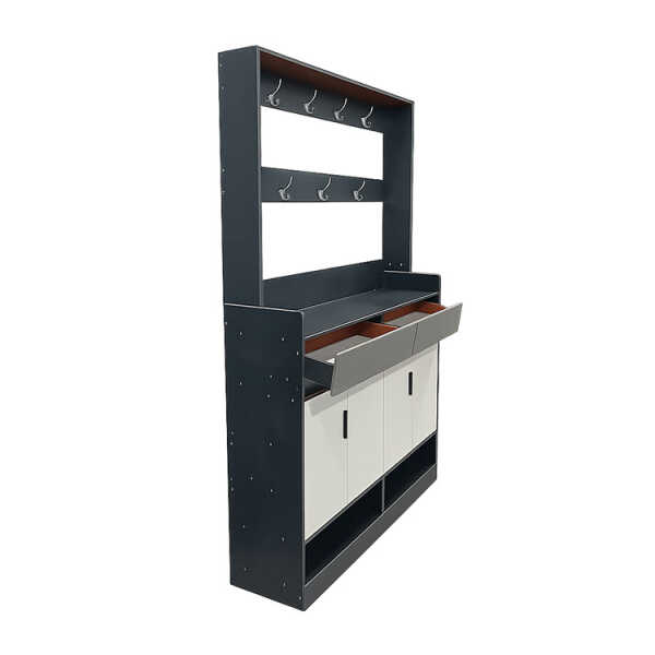 SHOE RACK WITH COAT HANGER & STORAGE CABINET | XG008520 - Image 