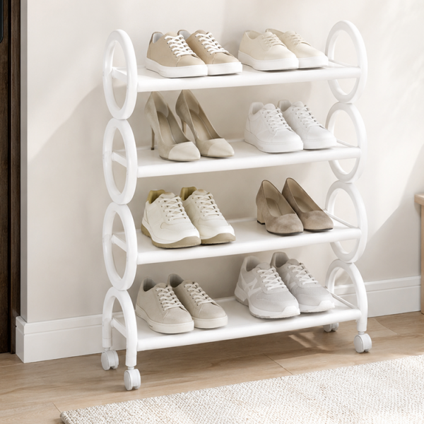 SIMPLE MULTIFUNCTIONAL 4-TIERS SHOE RACK 57X19X72CM | FSK10444 - Image 