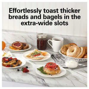 HAMILTON BEACH 4-SLICE EXTRA-WIDE SLOTS TOASTER | 24633G - Image 