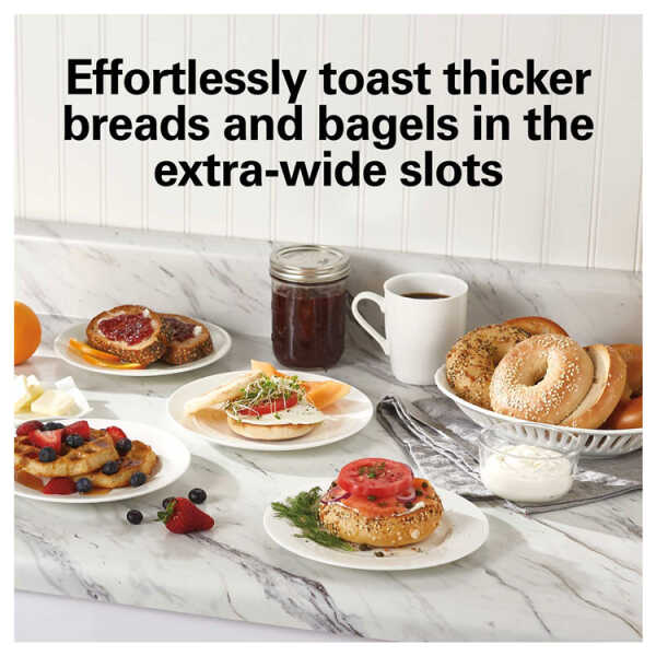 HAMILTON BEACH 4-SLICE EXTRA-WIDE SLOTS TOASTER | 24633G - Image 