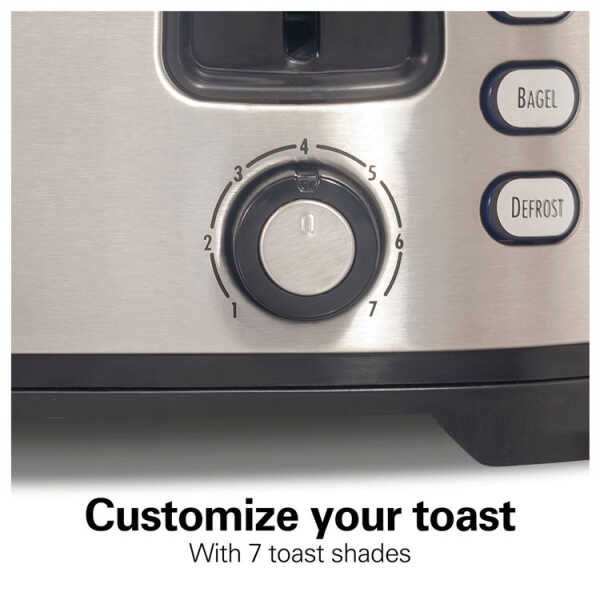 HAMILTON BEACH 4-SLICE EXTRA-WIDE SLOTS TOASTER | 24633G - Image 