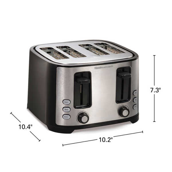 HAMILTON BEACH 4-SLICE EXTRA-WIDE SLOTS TOASTER | 24633G - Image 