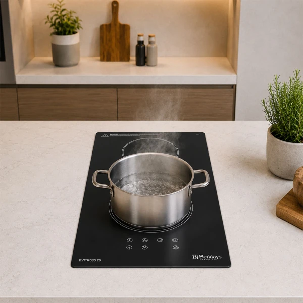 BERKLAYS 2 BURNERS BUILT-IN CERAMIC HOB 230V COOKTOP | BVITRO30.26 - Image 
