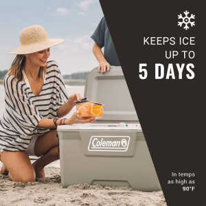 COLEMAN CLASSIC SERIES™ 70QT/66L COOLER ROCK GREY | CN3000006574 - Image 