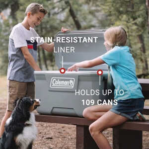 COLEMAN CLASSIC SERIES™ 70QT/66L COOLER ROCK GREY | CN3000006574 - Image 
