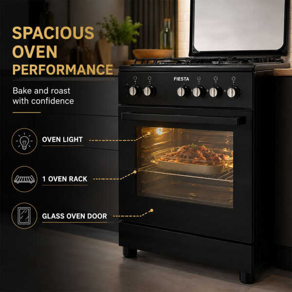 FIESTA GASRANGE 24" TURKEY BLACK | FF6402GBZB - Image 
