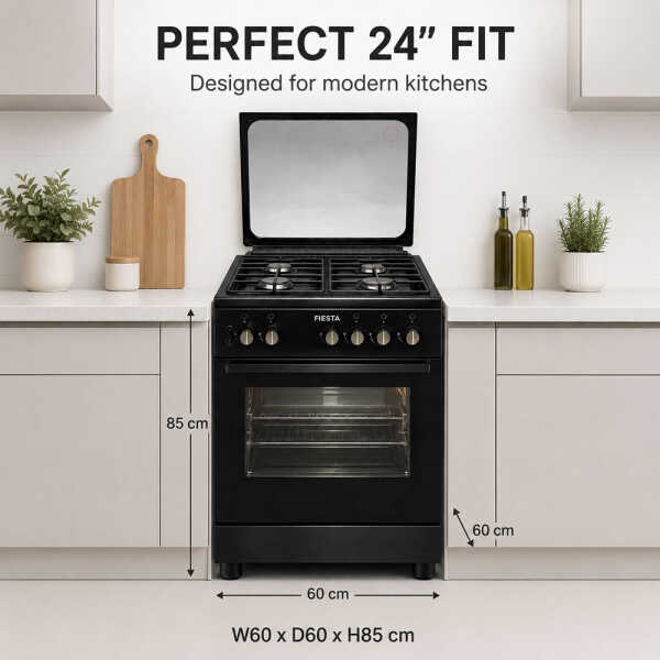FIESTA GASRANGE 24" TURKEY BLACK | FF6402GBZB - Image 