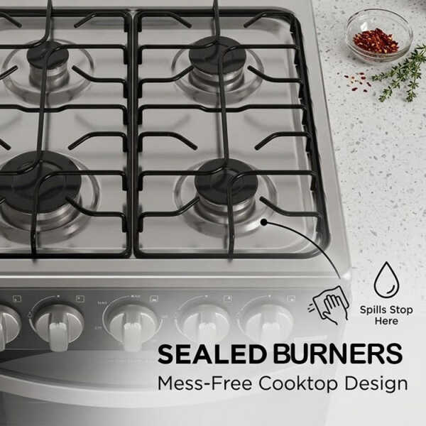 FRIGIDAIRE 20" 4 BURNER GAS RANGE W/ ELECTRIC IGNITION BLACK | FKGN20C3MYB - Image 