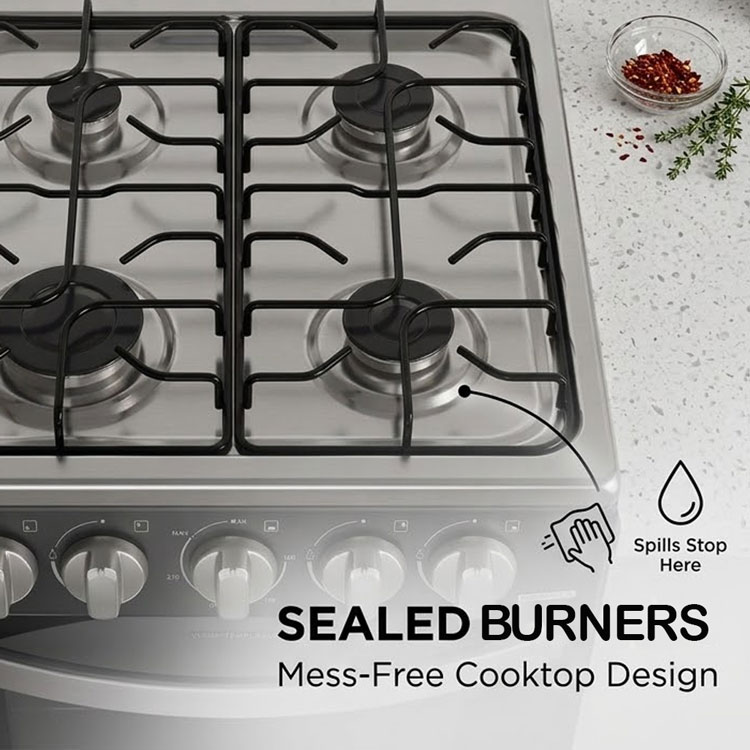 Frigidaire 4 burner gas cooktop sealed burners