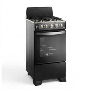 FRIGIDAIRE 20" 4 BURNER GAS RANGE W/ ELECTRIC IGNITION BLACK | FKGN20C3MYB - Image 