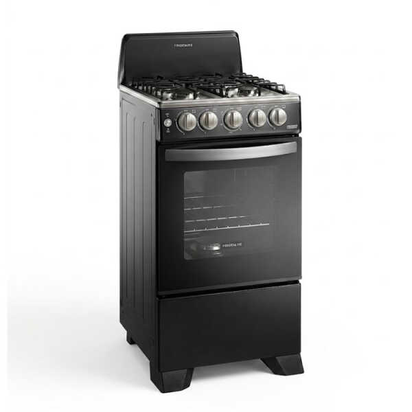 FRIGIDAIRE 20" 4 BURNER GAS RANGE W/ ELECTRIC IGNITION BLACK | FKGN20C3MYB - Image 