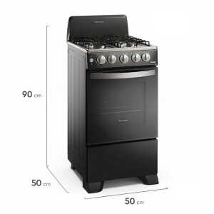 FRIGIDAIRE 20" 4 BURNER GAS RANGE W/ ELECTRIC IGNITION BLACK | FKGN20C3MYB - Image 