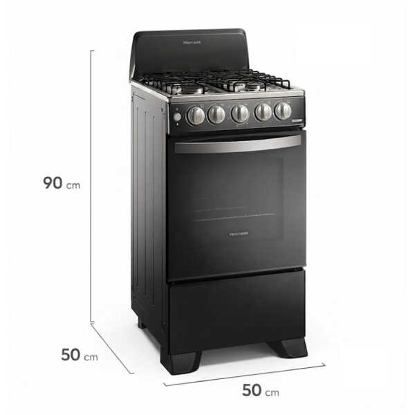 FRIGIDAIRE 20" 4 BURNER GAS RANGE W/ ELECTRIC IGNITION BLACK | FKGN20C3MYB - Image 