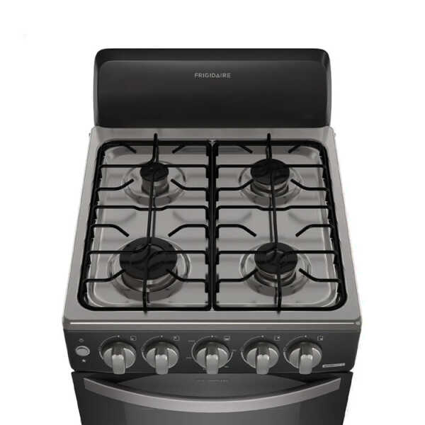 FRIGIDAIRE 20" 4 BURNER GAS RANGE W/ ELECTRIC IGNITION BLACK | FKGN20C3MYB - Image 