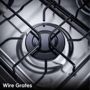 FRIGIDAIRE 20" 4 BURNER GAS RANGE W/ ELECTRIC IGNITION BLACK | FKGN20C3MYB - Image 