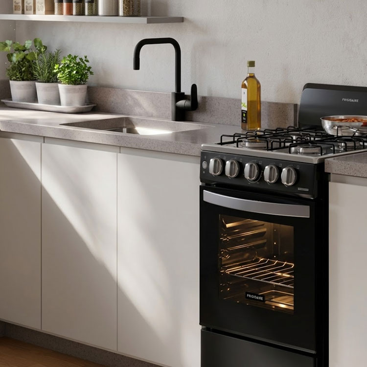 Frigidaire 20 inch freestanding black gas range