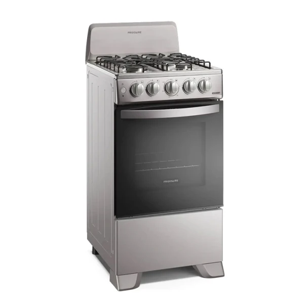 FRIGIDAIRE 20" 4 BURNER GAS RANGE W/ ELECTRIC IGNITION SILVER | FKGN20C3MYG - Image 