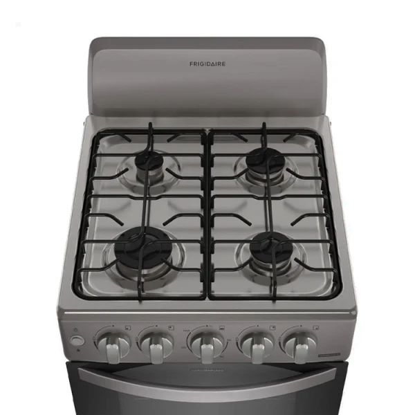 FRIGIDAIRE 20" 4 BURNER GAS RANGE W/ ELECTRIC IGNITION SILVER | FKGN20C3MYG - Image 