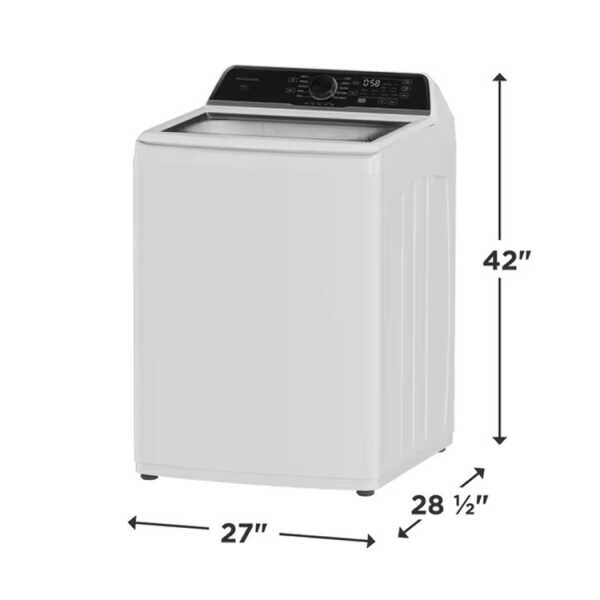 FRIGIDAIRE 4.4 CUFT TOP LOAD WASHER W/AGITATOR 120V WHITE | FLVW7523BW - Image 