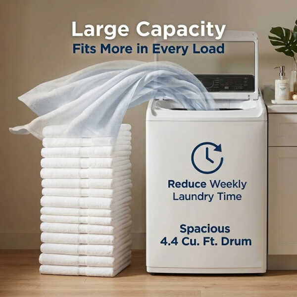 FRIGIDAIRE 4.4 CUFT TOP LOAD WASHER W/AGITATOR 120V WHITE | FLVW7523BW - Image 