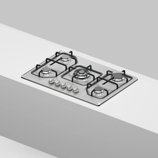 FRIGIDAIRE 30" 5 BURNER BUILT-IN GAS COOKTOP W/ ELECTRIC IGNITION + THERMOCOUPLE STAINLESS STEEL SILVER | FTGC3050XS - Image 