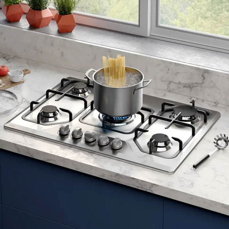 Frigidaire 30 inch gas cooktop in kitchen counter
