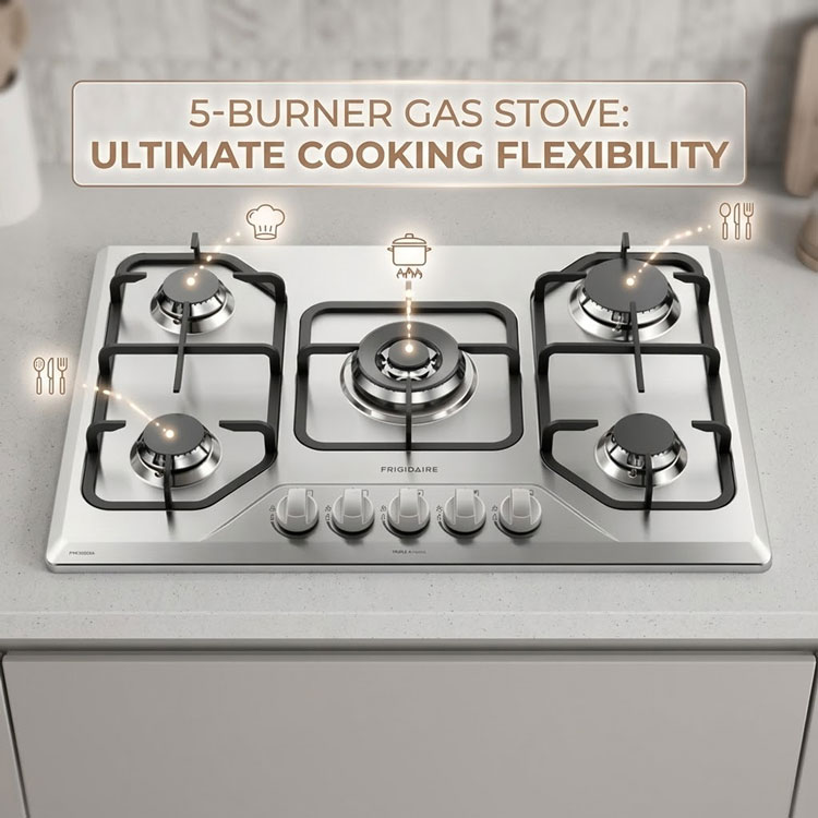 Frigidaire 5 burner gas stove ultimate cooking flexibility