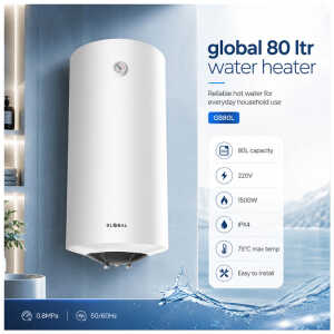 GLOBAL 80 LTR 220V ELECTRIC WATER HEATER | GB80L - Image 