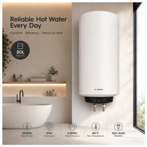 GLOBAL 80 LTR 220V DIGITAL ELECTRIC WATER HEATER | GB80LD - Image 