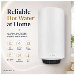 GLOBAL 80 LTR 220V DIGITAL ELECTRIC WATER HEATER | GB80LD - Image 